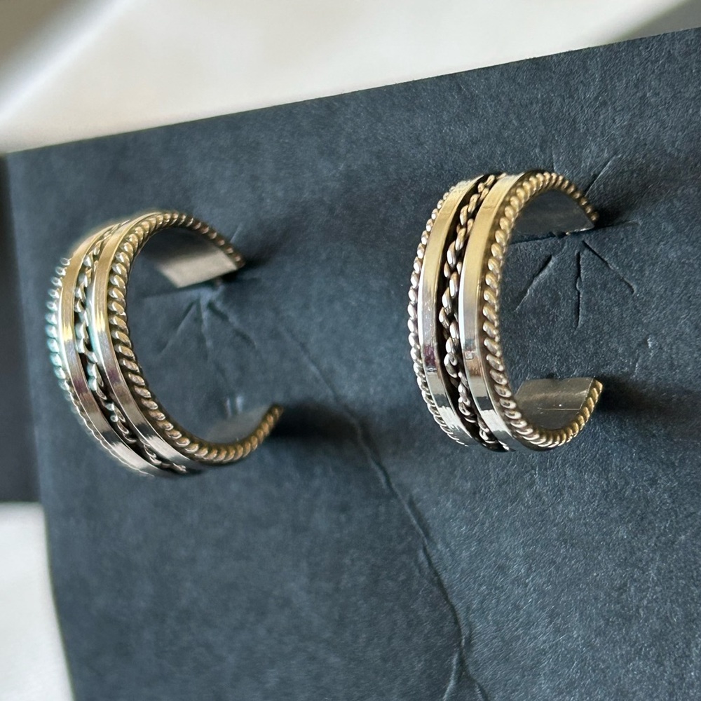 Navajo sterling silver stud earrings